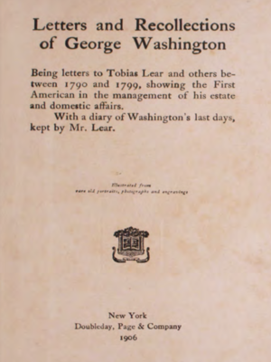 cover image of Letters and Recollections of George Washington